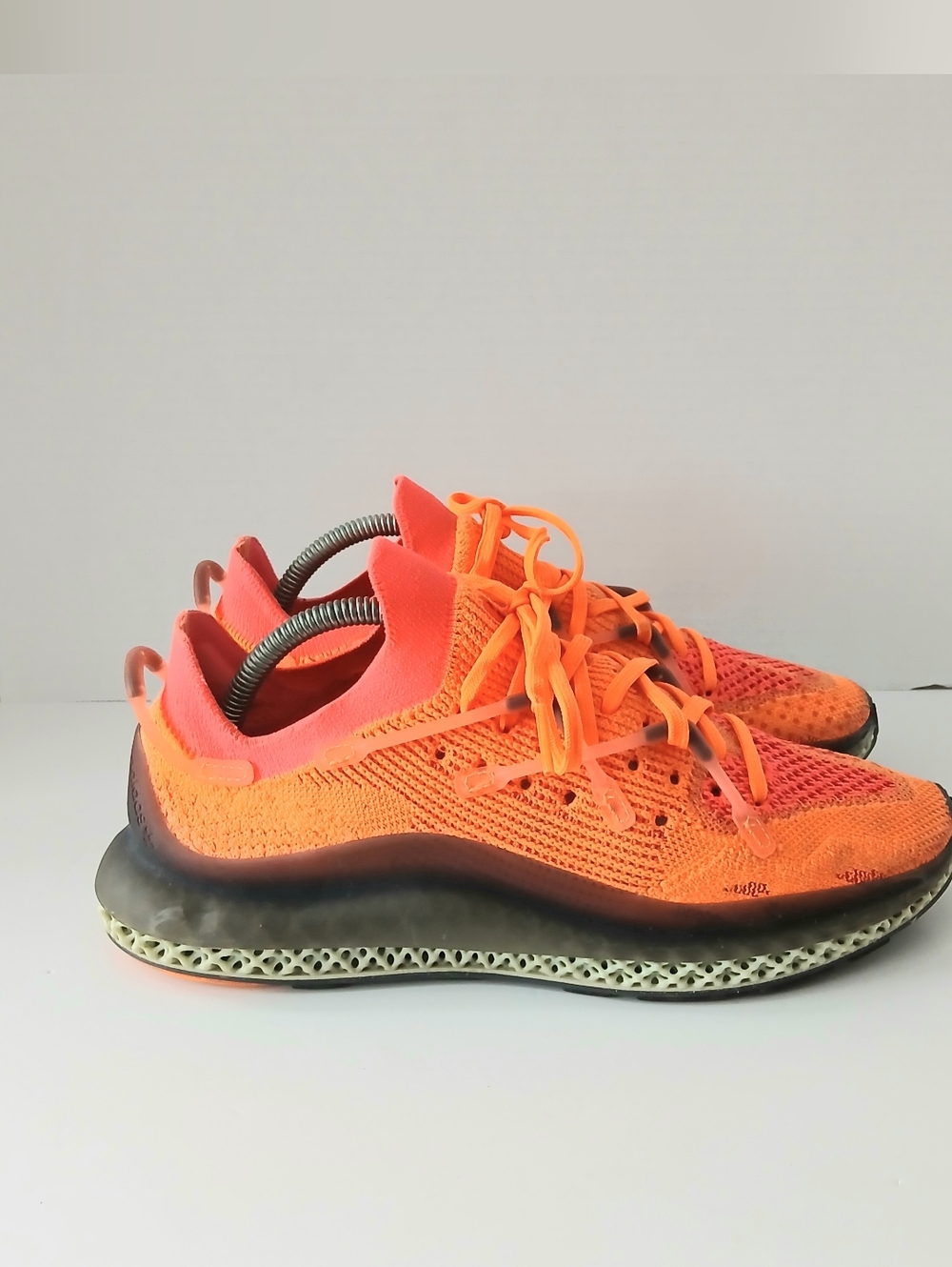 Adidas 4D Fusio Prime Knit FY 5929 Screaming Orange Running Shoes Men 8